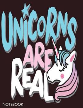 Paperback Unicorns are real notebook: Cute unicorn on brown cover and Dot Graph Line Sketch pages, Extra large (8.5 x 11) inches, 110 pages, White paper, Sk Book