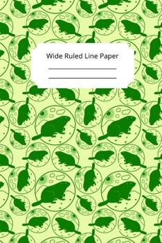 Paperback Cute Groundhog Day Theme Wide Ruled Line Paper Book