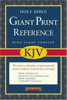 Paperback Giant Print Reference Bible-KJV [Large Print] Book