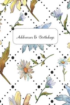 Paperback Addresses & Birthdays: Watercolor Flower Trellis Book