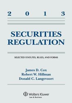 Paperback Securities Regulation: Selected Statutes, Rules, and Forms, 2013 Supplement Book