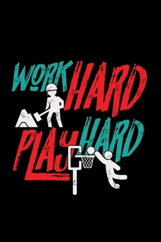 Work hard play hard: 6x9 Labor day | dotgrid | dot grid paper | notebook | notes