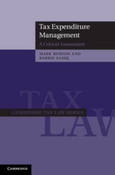 Hardcover Tax Expenditure Management: A Critical Assessment Book