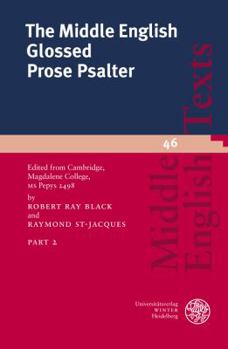 Paperback The Middle English Glossed Prose Psalter, Part 2 Book