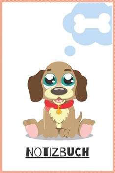 Notizbuch Puppy: 120 Seiten / kariert / DIN A5 (6x9) / Hundemotiv #24 (German Edition)