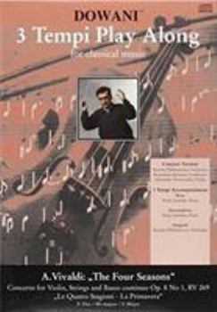 Paperback Vivaldi - Concerto for Violin, Strings and Basso Continuo Op. 8 No 1, RV 297 "Spring" (3 Tempi Play Along for Classical Music) Book