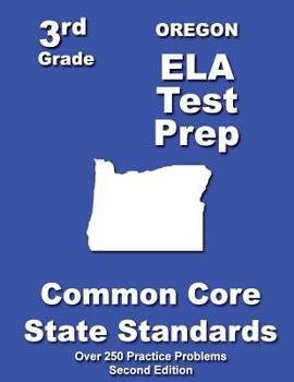 Paperback Oregon 3rd Grade ELA Test Prep: Common Core Learning Standards Book