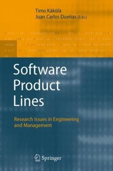Hardcover Software Product Lines: Research Issues in Engineering and Management Book