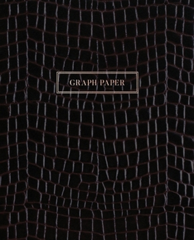 Graph Paper: Executive Style Composition Notebook - Black Alligator Skin Leather Style, Softcover | 7.5 x 9.25 - 100 pages (Office Essentials)