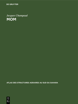 Hardcover Mom: Terroir Bassa (Cameroun) [French] Book