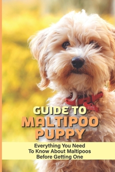 Paperback Guide To Maltipoo Puppy: Everything You Need To Know About Maltipoos Before Getting One: Basic Training Techniques For Your Maltipoo Book