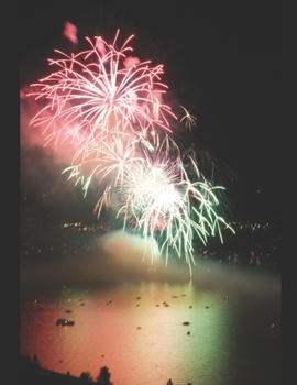 Paperback Fireworks Over Lake Tahoe Notebook Book