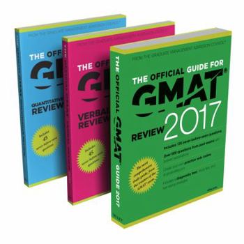 Paperback The Official Guide to the GMAT Review 2017 Bundle + Question Bank + Video Book