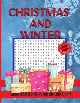 Paperback Christmas and Winter Word Search Puzzles for Kids and Adults: 60 Jumbo Word Search Puzzles, Activity Game for Kids and Adults [Large Print] Book