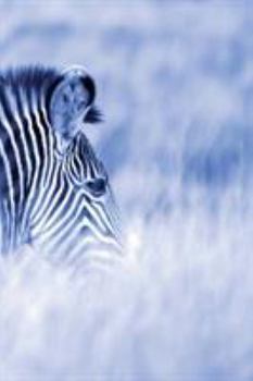 Paperback Alive! zebra stripes - Blue duotone - Photo Art Notebooks (6 x 9 series): by Photographer Eva-Lotta Jansson Book