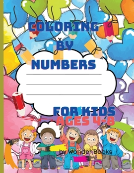 Paperback Coloring by numbers for kids ages 4-8 Book