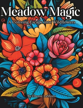 Paperback Meadow Magic: A Coloring Escape into Wildflowers Book
