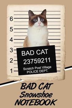 Paperback Bad Cat Snowshoe Notebook Book