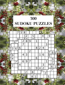 Paperback 300 Sudoku Puzzles: Answers Included, Large Print, 8.5 x 11in, Paperback. Book