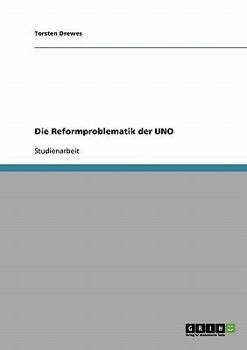 Paperback Die Reformproblematik der UNO [German] Book