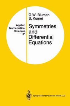 Hardcover Symmetries and Differential Equations Book