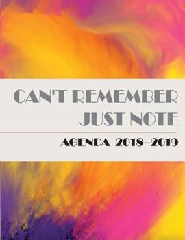 Paperback Agenda 2018-2019: September 2018 to December 2019, 8.5"x11" sized, 115 Pages Book