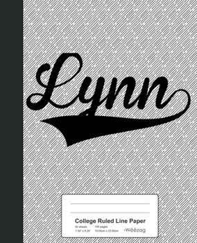 Paperback College Ruled Line Paper: LYNN Notebook Book