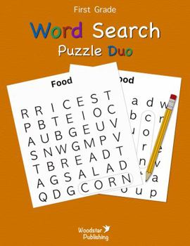 Paperback First Grade Word Search Puzzle Duo: Word Search Puzzles for Children Book