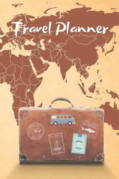 Paperback Travel Planner - Vintage map cover 6x9inch Book