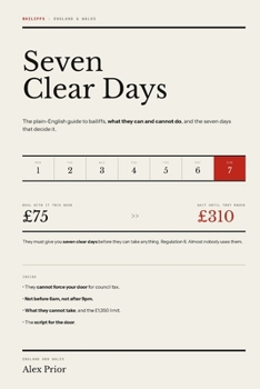 Paperback Seven Clear Days: The Plain-English Guide to Bailiffs, What They Can and Cannot Do, and the Seven Days That Decide It Book