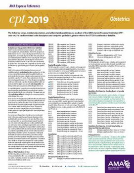 Paperback Erc-CPT 2019 Obstetrics Book