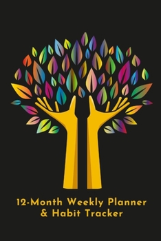 Paperback Rooted in Community 12-Month Weekly Planner & Habit Tracker Book