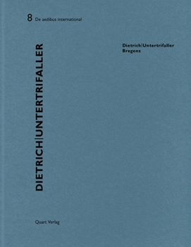 Dietrich / Untertrifaller - Book #8 of the De aedibus international