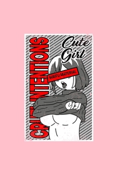 Paperback Cute Girl WAIFU MATERIAL CRUEL INTENSTIONS: Dot Grid Journal - Cute Girl Waifu Material Hentai Costume Funny Halloween Gift - Pink Dotted Diary, Plann Book