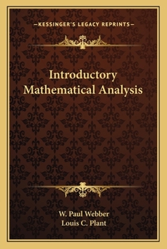 Paperback Introductory Mathematical Analysis Book