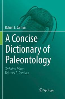 Paperback A Concise Dictionary of Paleontology Book