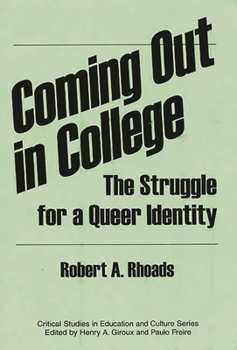 Paperback Coming Out in College: The Struggle for a Queer Identity Book