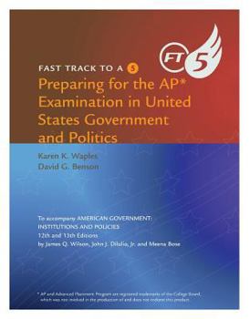 Paperback Fast Track to a 5: Preparing for the AP examination in United States Government and Politics, 13th Edition Book
