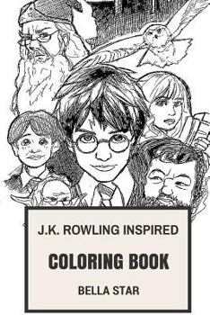 Paperback J.K. Rowling Inspired Coloring Book: Beautiful Jk Rowling and World of Wizardry and Harry Potter, Art of Myth and Magic Inspired Adult Coloring Book