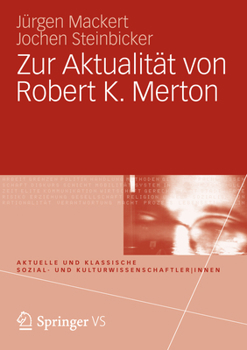 Paperback Zur Aktualität Von Robert K. Merton [German] Book