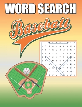 Paperback Word Search Baseball: Word Find Puzzle Book For Sports Fans Book