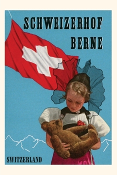 Paperback Vintage Journal Berne, Switzerland Travel Poster Book