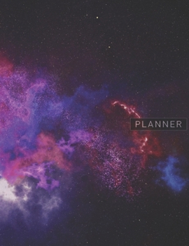 Planner: Astronomy Space Abstract Galaxy 2 Year Weekly Planning Organizer | 2020 - 2021 | January 20 - December 21 | Writing Notebook | Productive ... | Plan Days, Set Goals & Get Stuff Done
