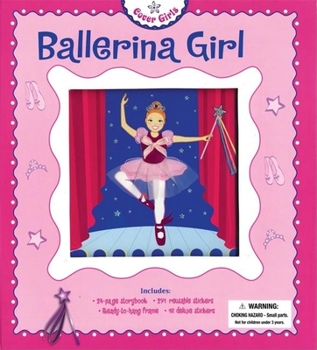 Hardcover Cover Girls: Ballerina Girl [With 271 Reusable Stickers and 16 Deluxe StickersWith Ready to Hang Frame] Book