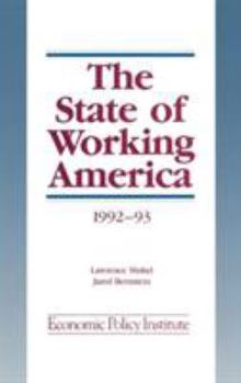 Hardcover The State of Working America: 1992-93 Book