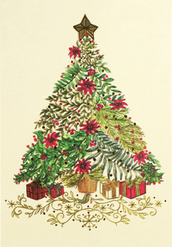 Misc. Festive Evergreen Small Boxed Holiday Cards Book