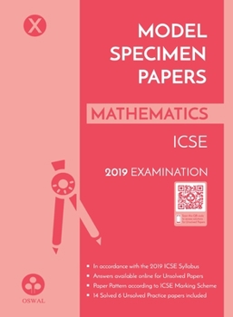 Paperback Model Specimen Papers for Mathematics Book