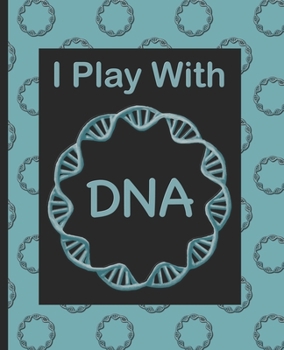 I play with DNA: Composition notebook with a DNA pattern
