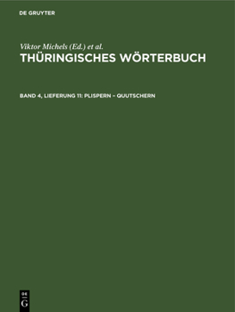 Hardcover Plispern - Quutschern [German] Book