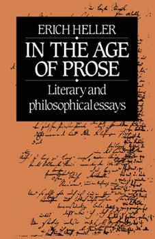 Paperback In the Age of Prose: Literary and Philosophical Essays Book